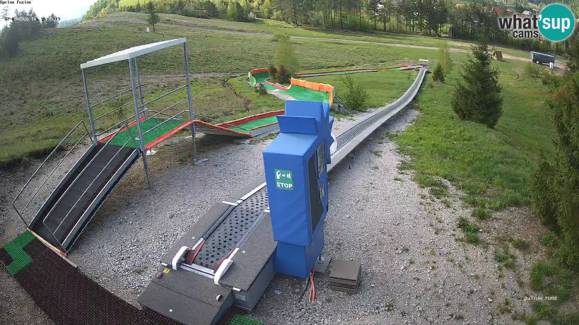 Live webcam Fužine toboggan run – Croatia