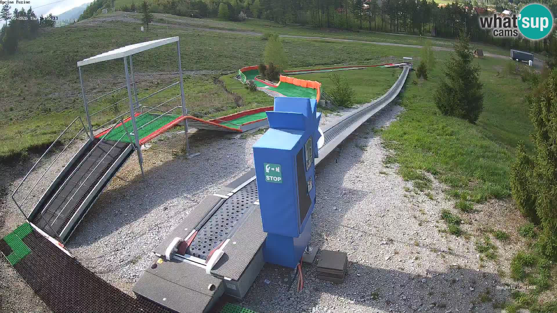 Live webcam Fužine toboggan run – Croatia