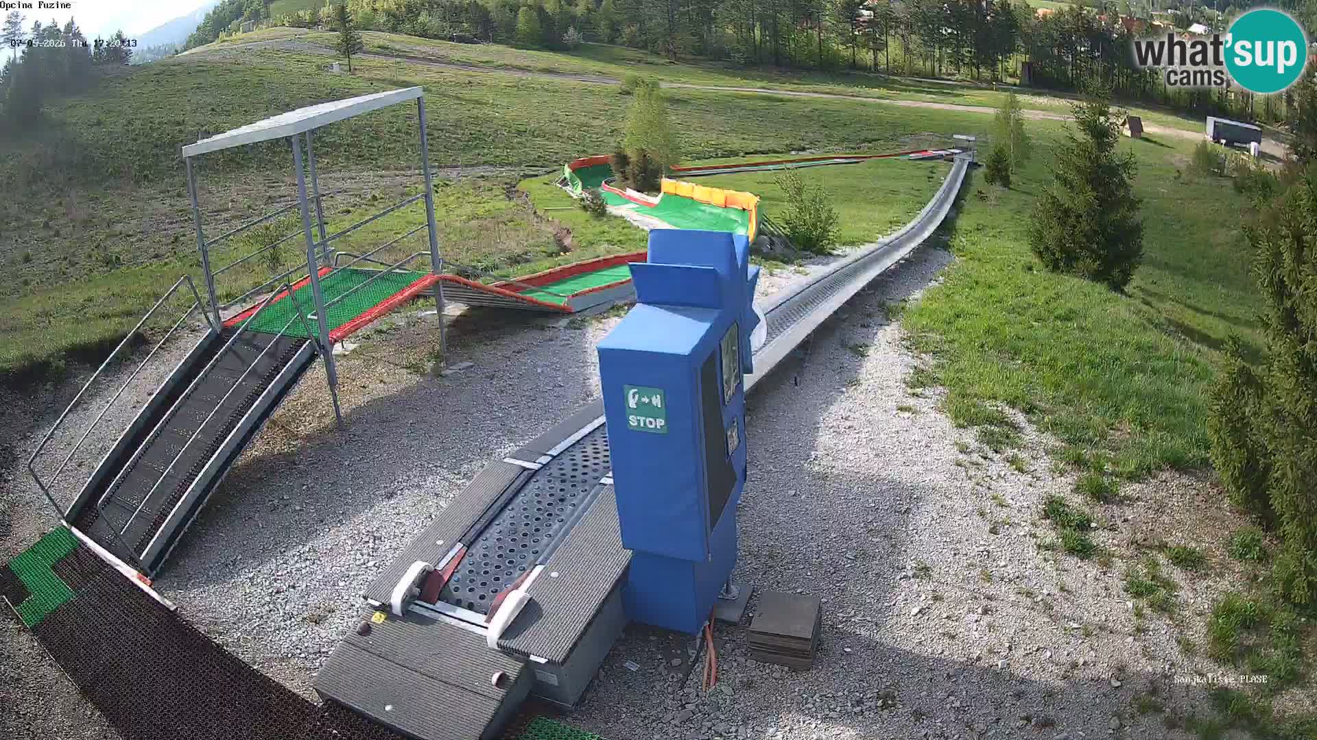 Live webcam Pista da slittino Fužine – Croazia