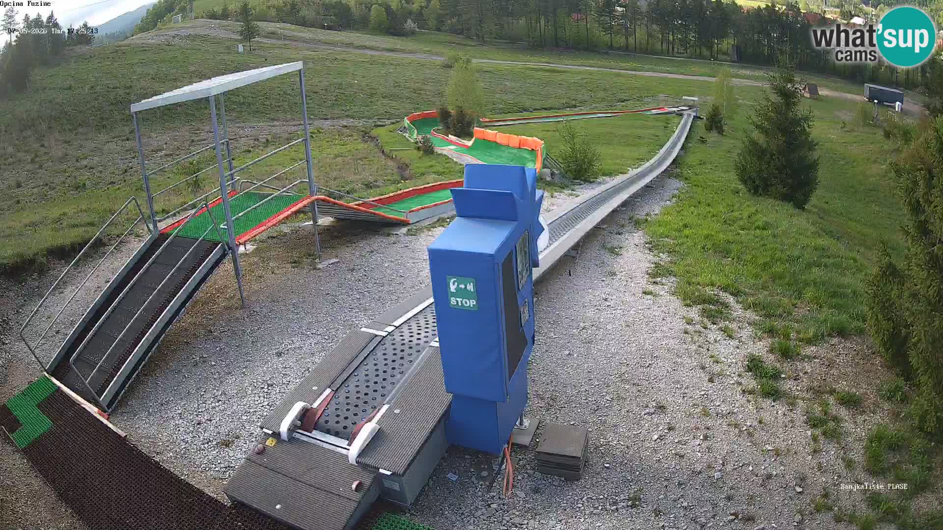 Live webcam Pista da slittino Fužine – Croazia