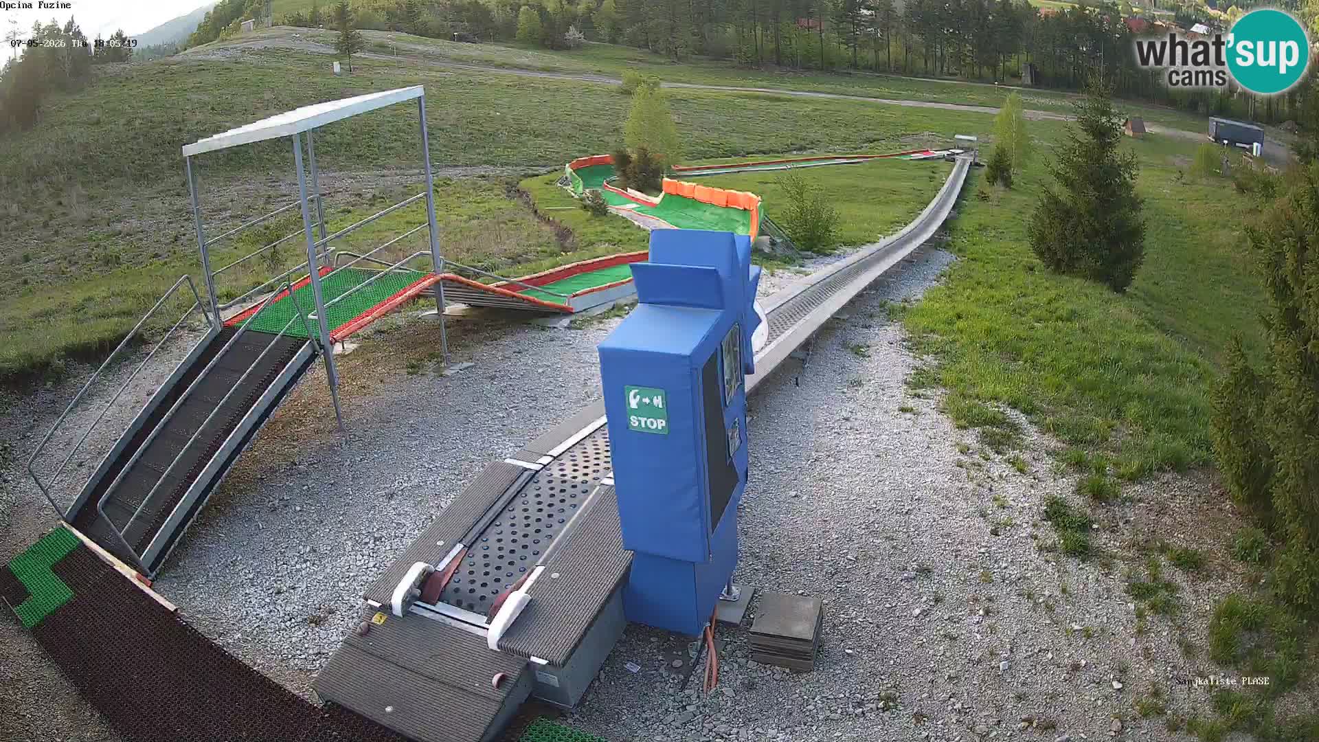 Webcam en vivo Pista de trineo Fužine – Croacia