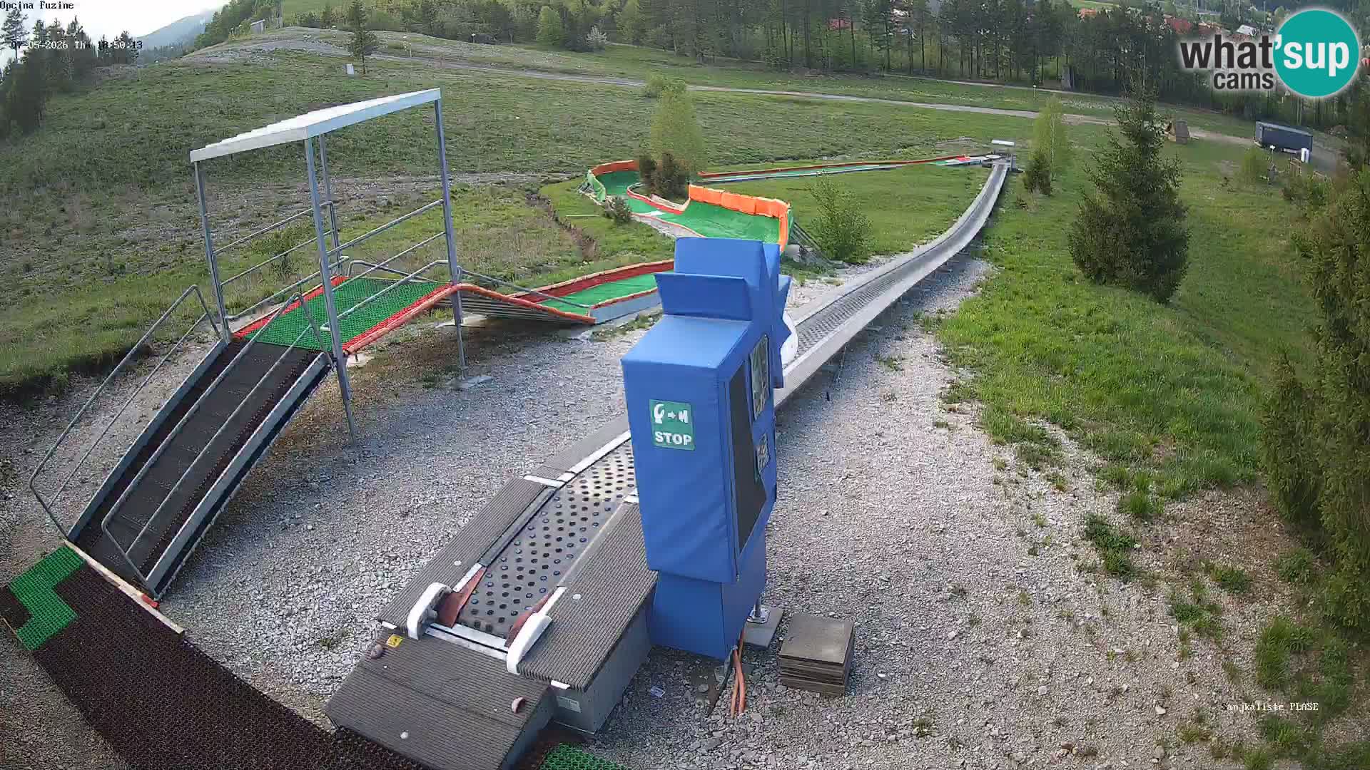 Live webcam Fužine toboggan run – Croatia