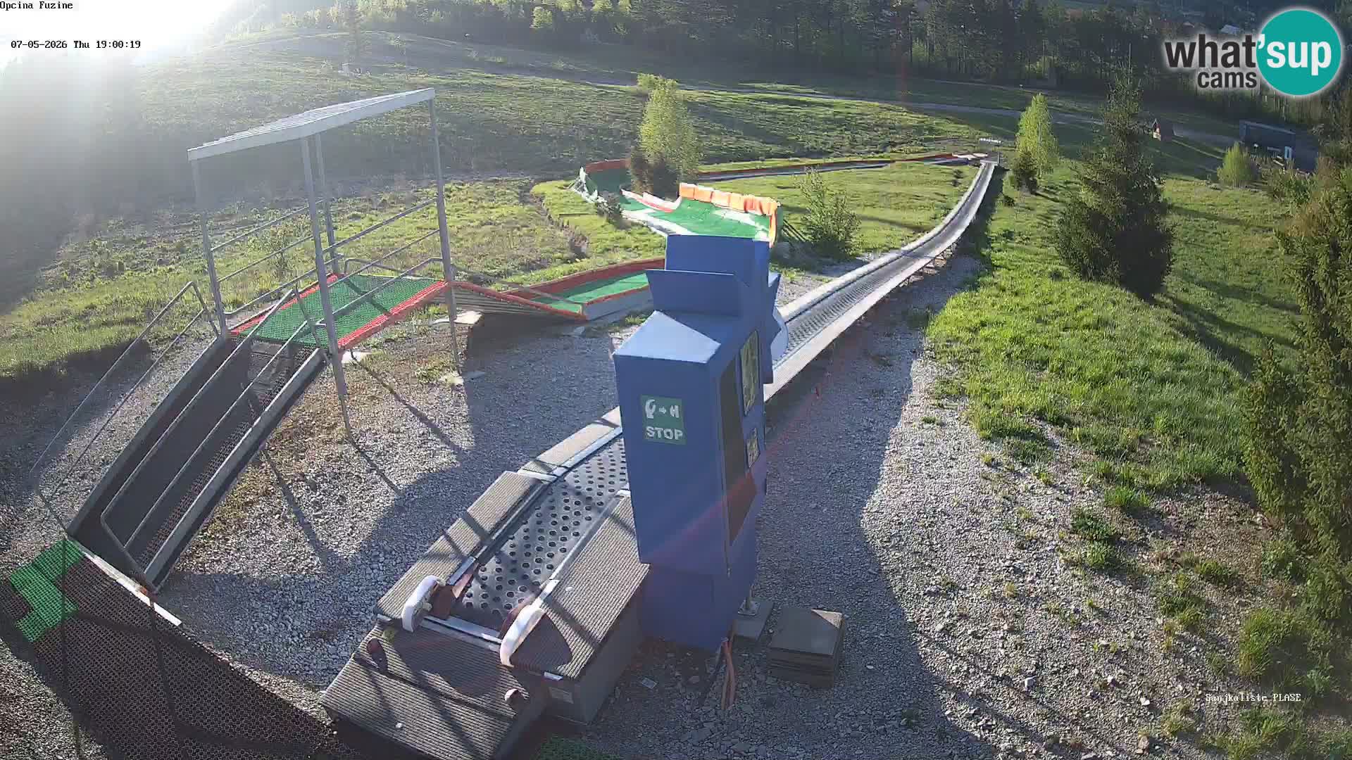 Webcam en direct Piste de luge de Fužine – Croatie