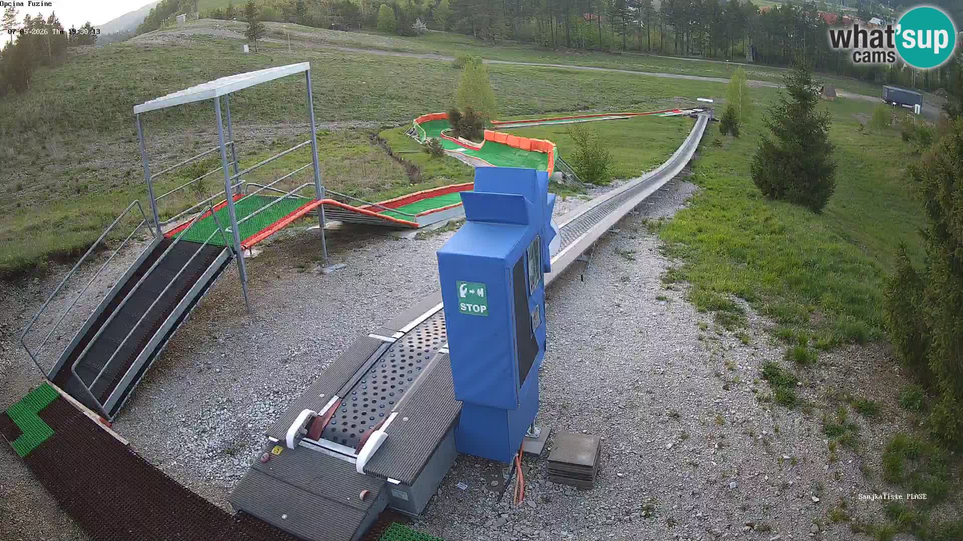 Live webcam Fužine toboggan run – Croatia