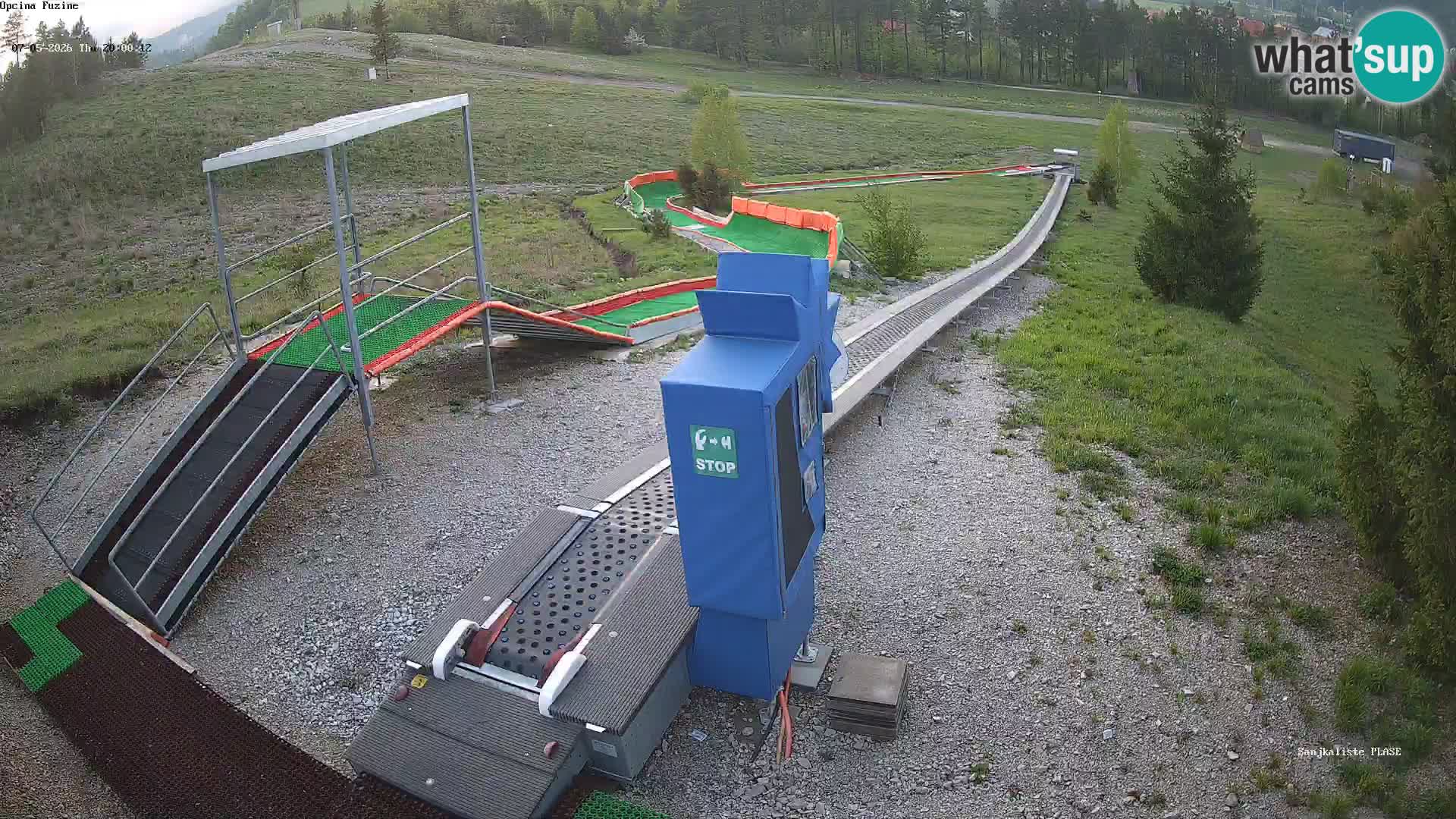 Webcam en direct Piste de luge de Fužine – Croatie
