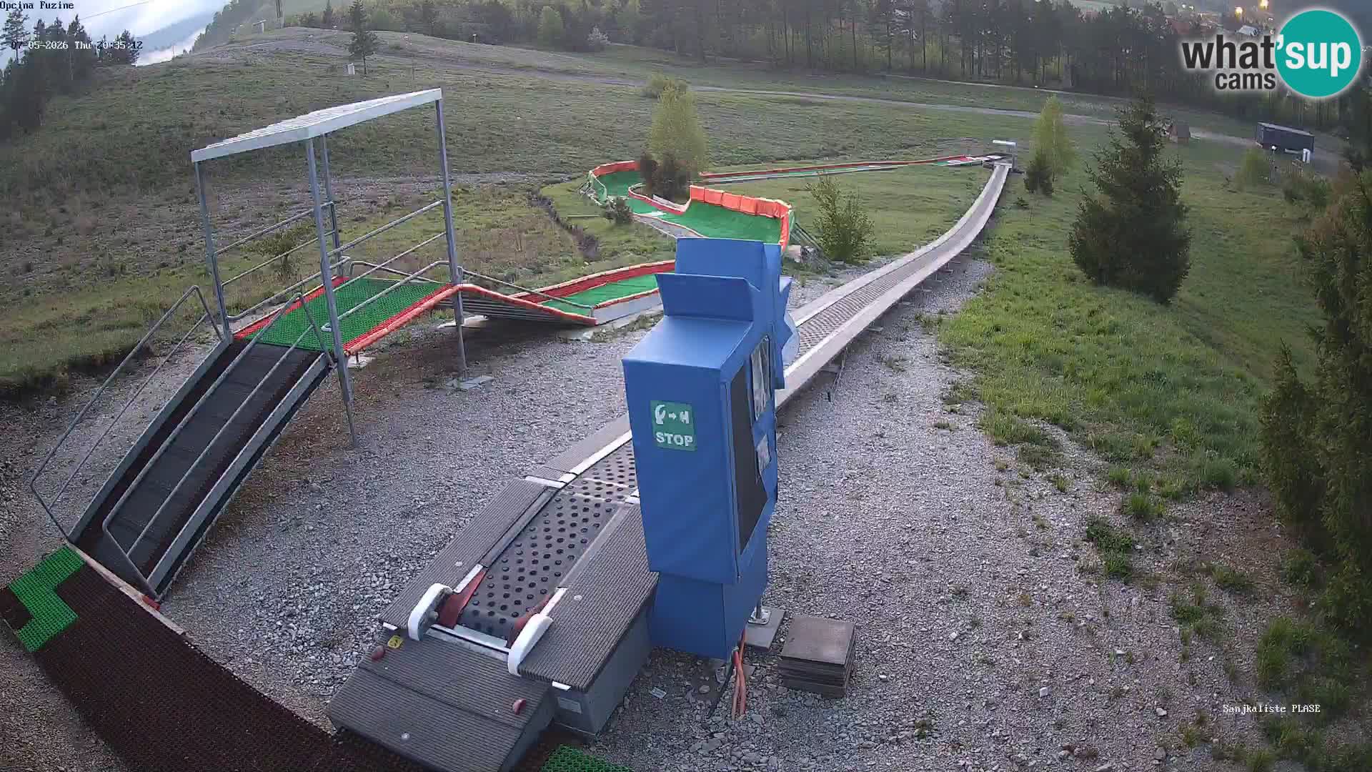 Live webcam Pista da slittino Fužine – Croazia