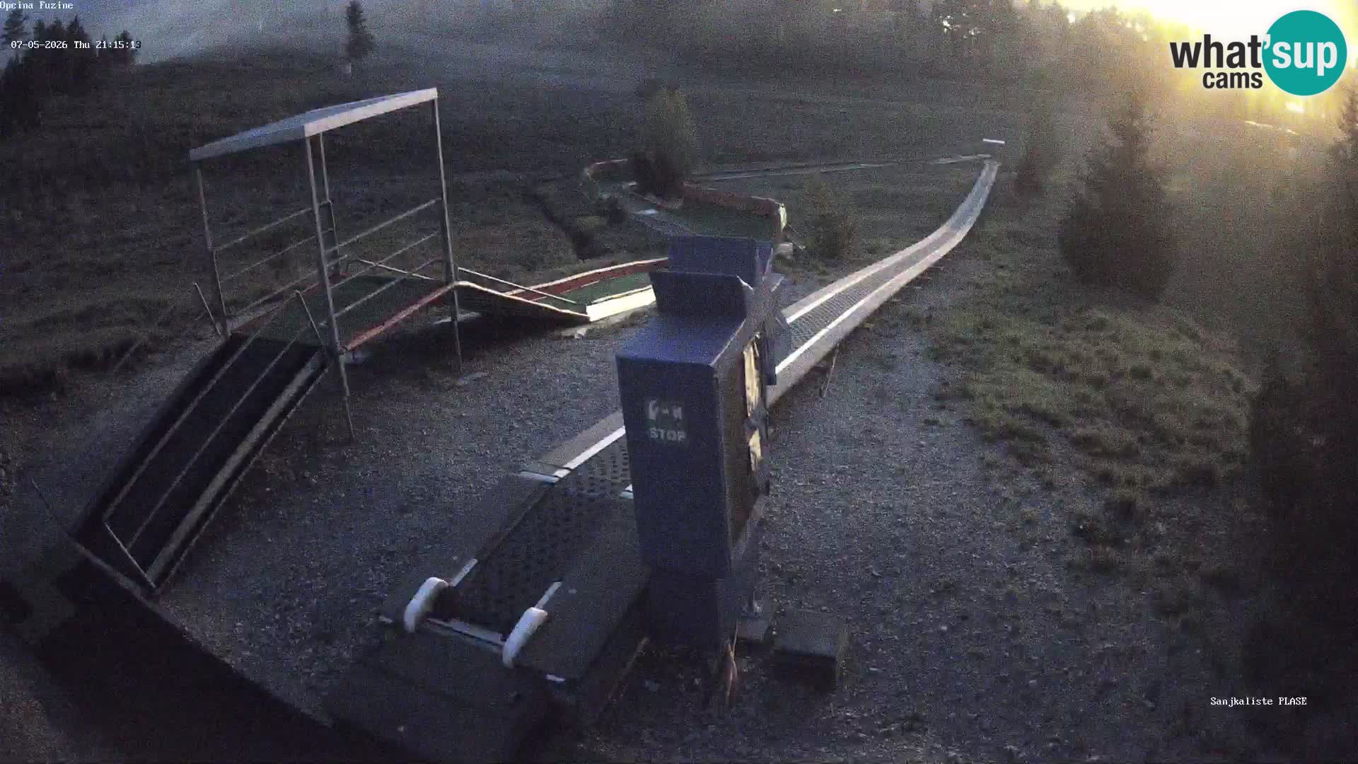 Webcam en direct Piste de luge de Fužine – Croatie