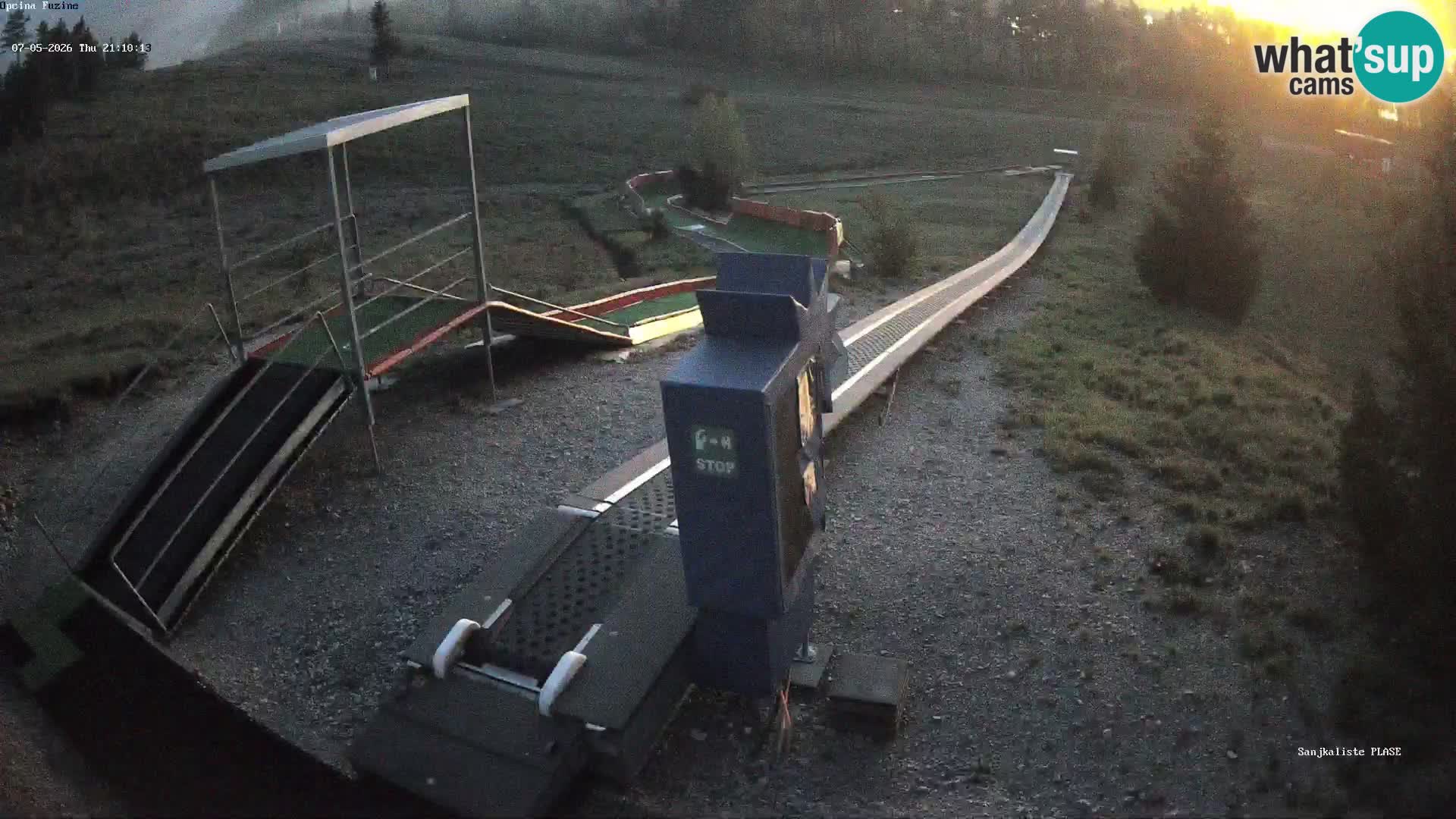 Webcam en direct Piste de luge de Fužine – Croatie