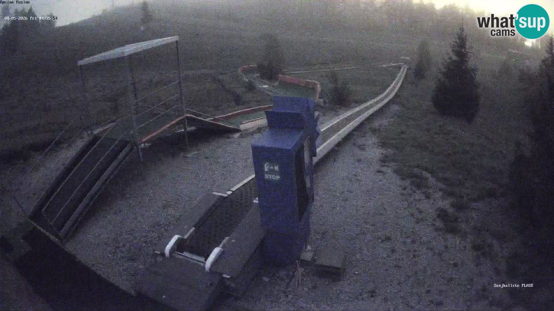 Live webcam Fužine toboggan run – Croatia