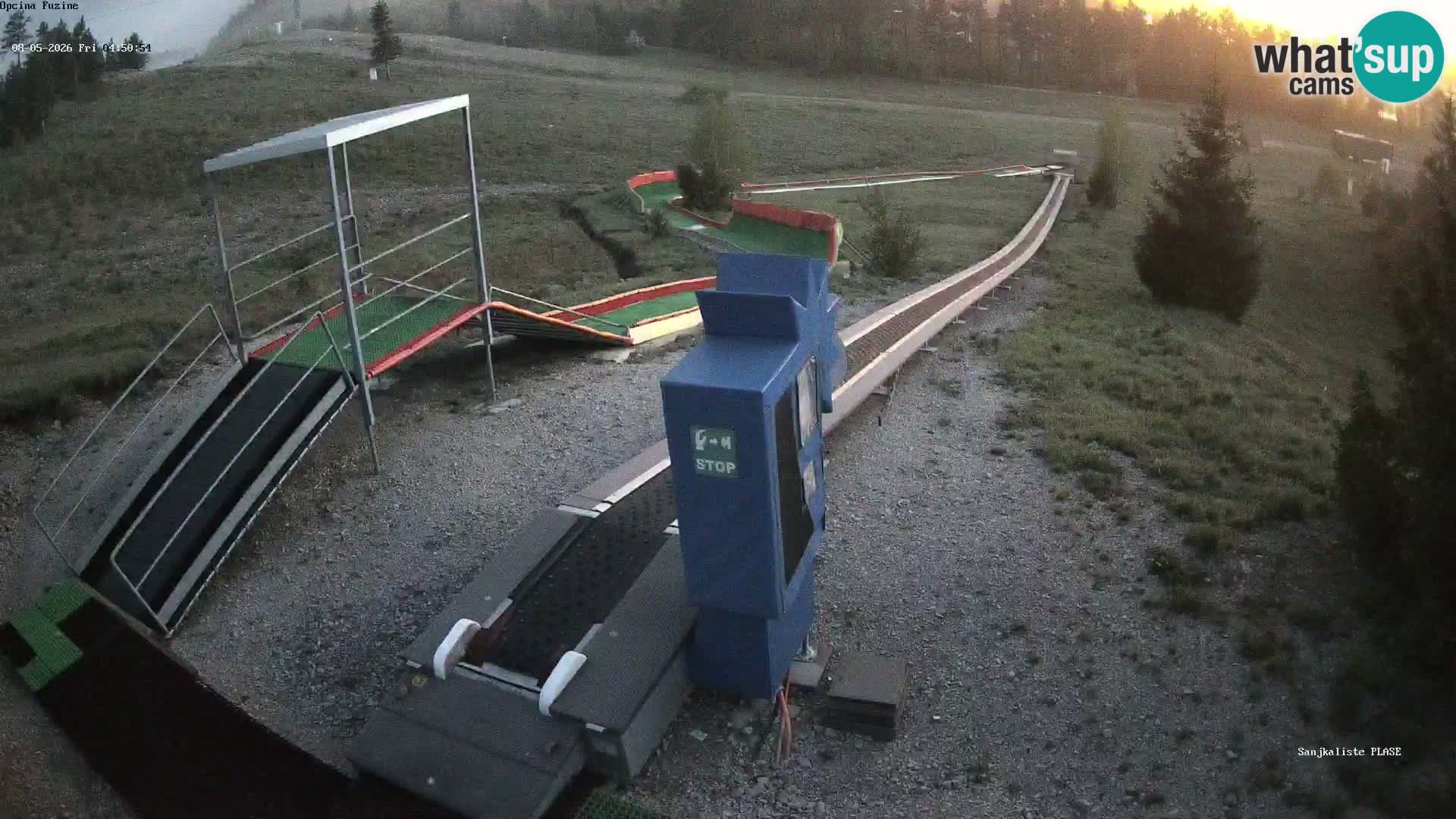 Live webcam Fužine toboggan run – Croatia