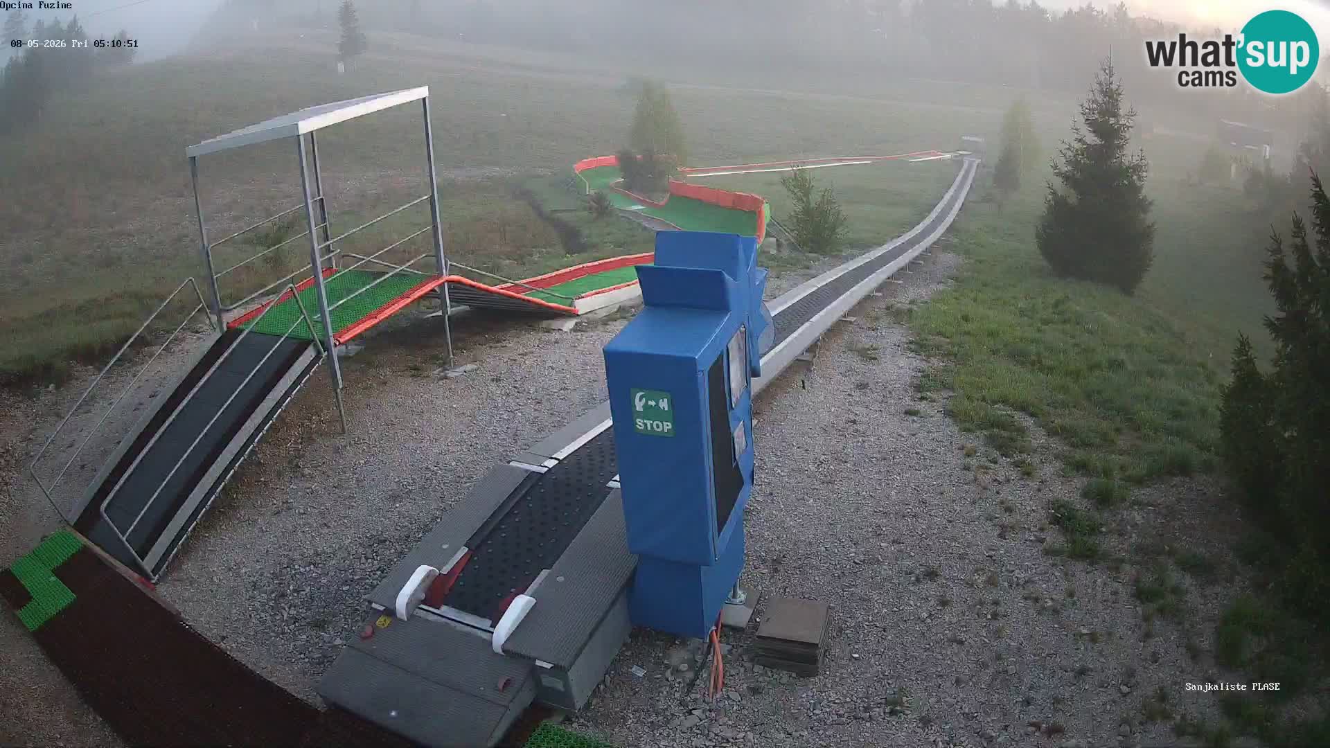Webcam en direct Piste de luge de Fužine – Croatie