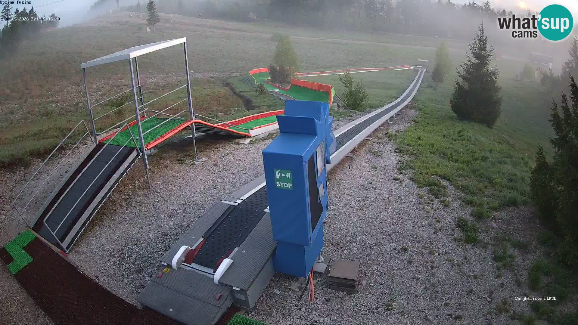 Live webcam Fužine toboggan run – Croatia