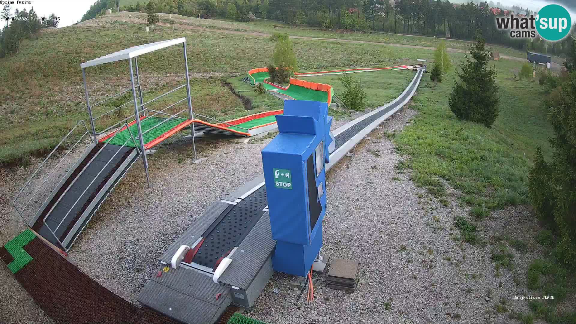 Live webcam Fužine toboggan run – Croatia