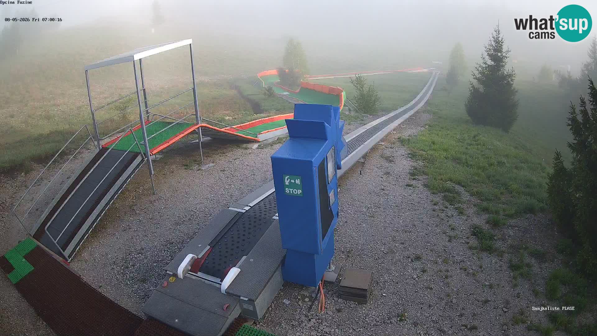Live webcam Pista da slittino Fužine – Croazia