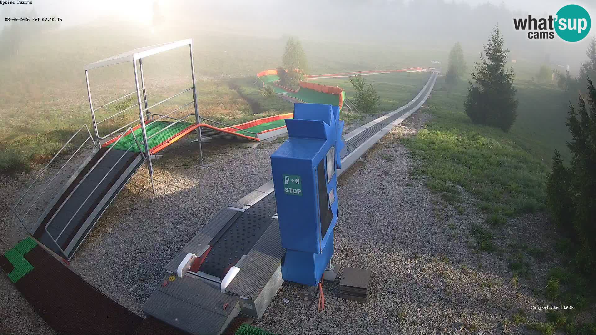 Live webcam Pista da slittino Fužine – Croazia