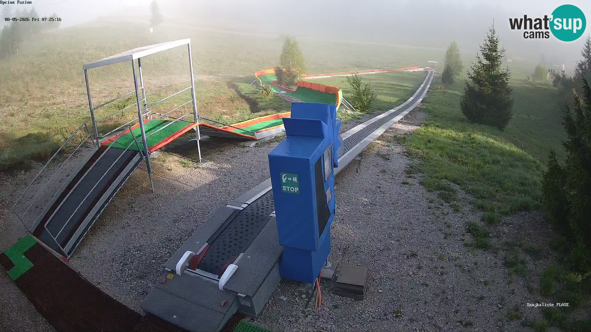 Webcam en direct Piste de luge de Fužine – Croatie