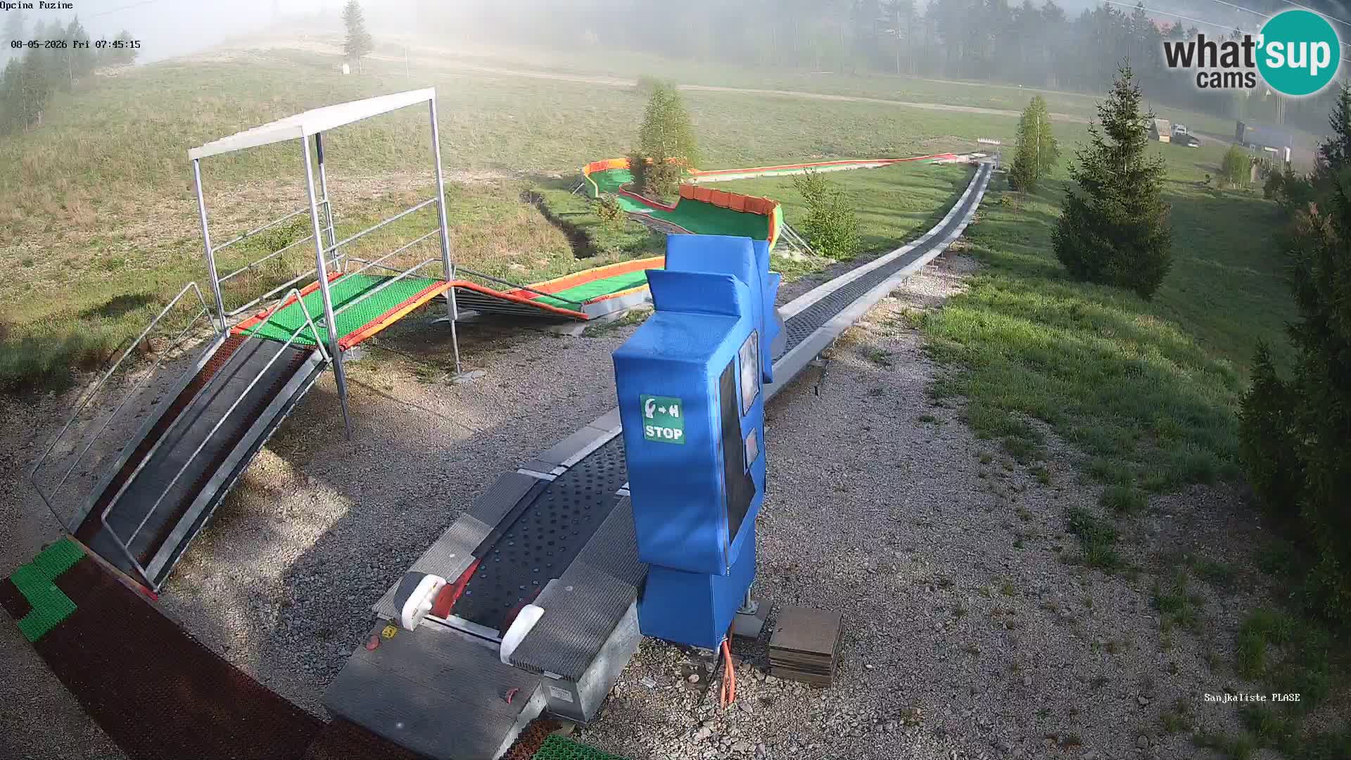 Webcam en vivo Pista de trineo Fužine – Croacia