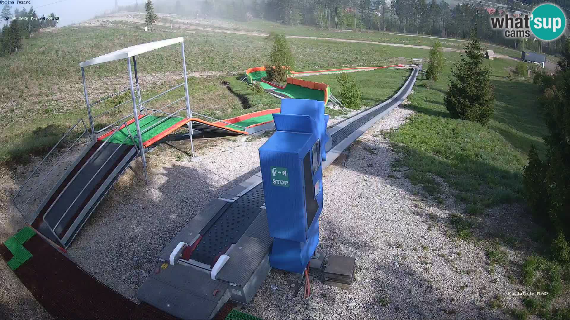 Live webcam Pista da slittino Fužine – Croazia