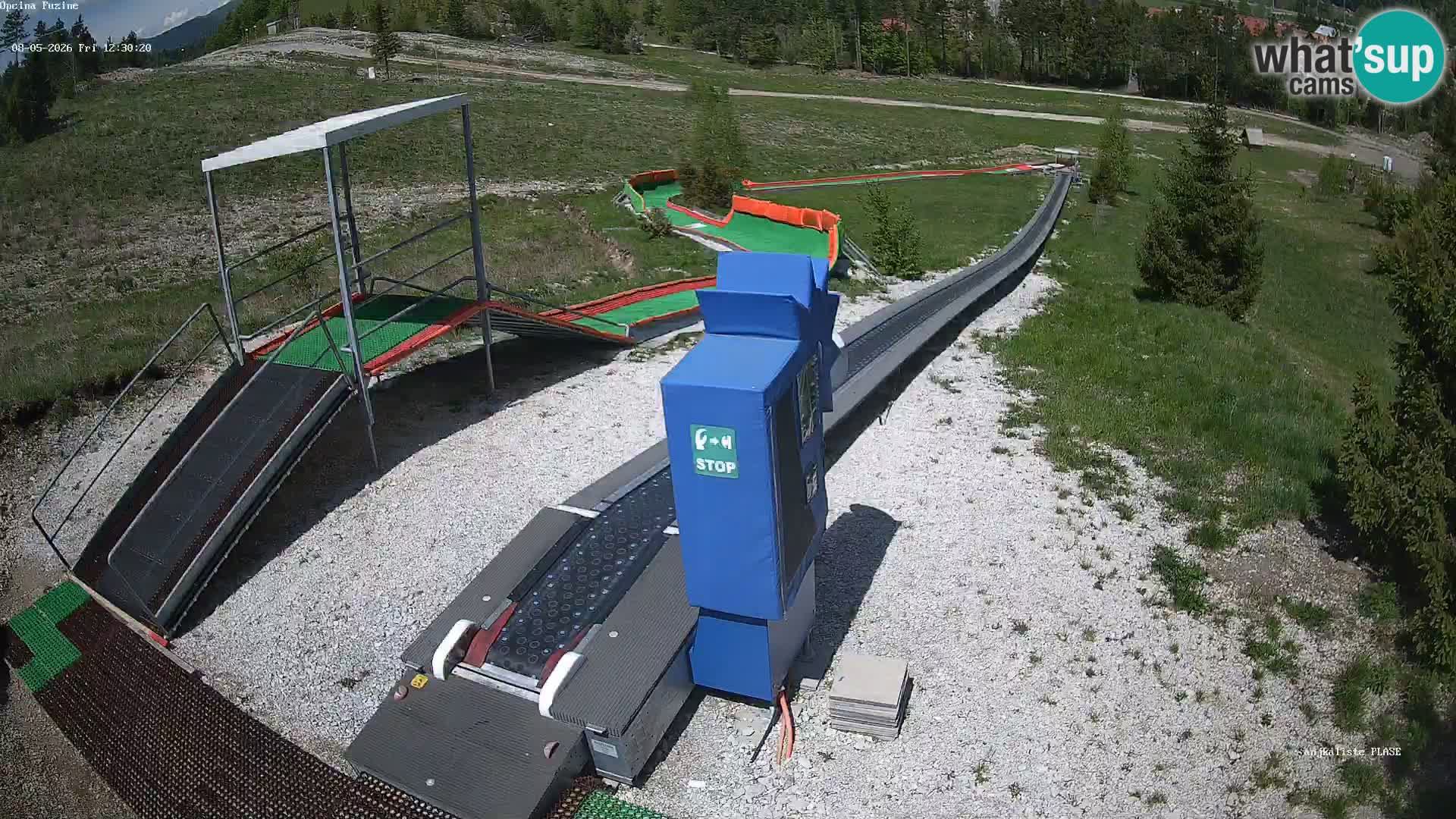 Live webcam Fužine toboggan run – Croatia
