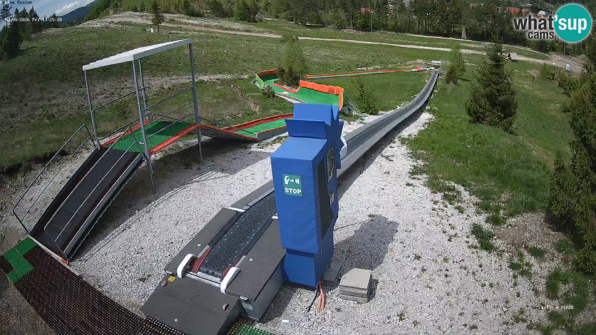 Live webcam Fužine toboggan run – Croatia
