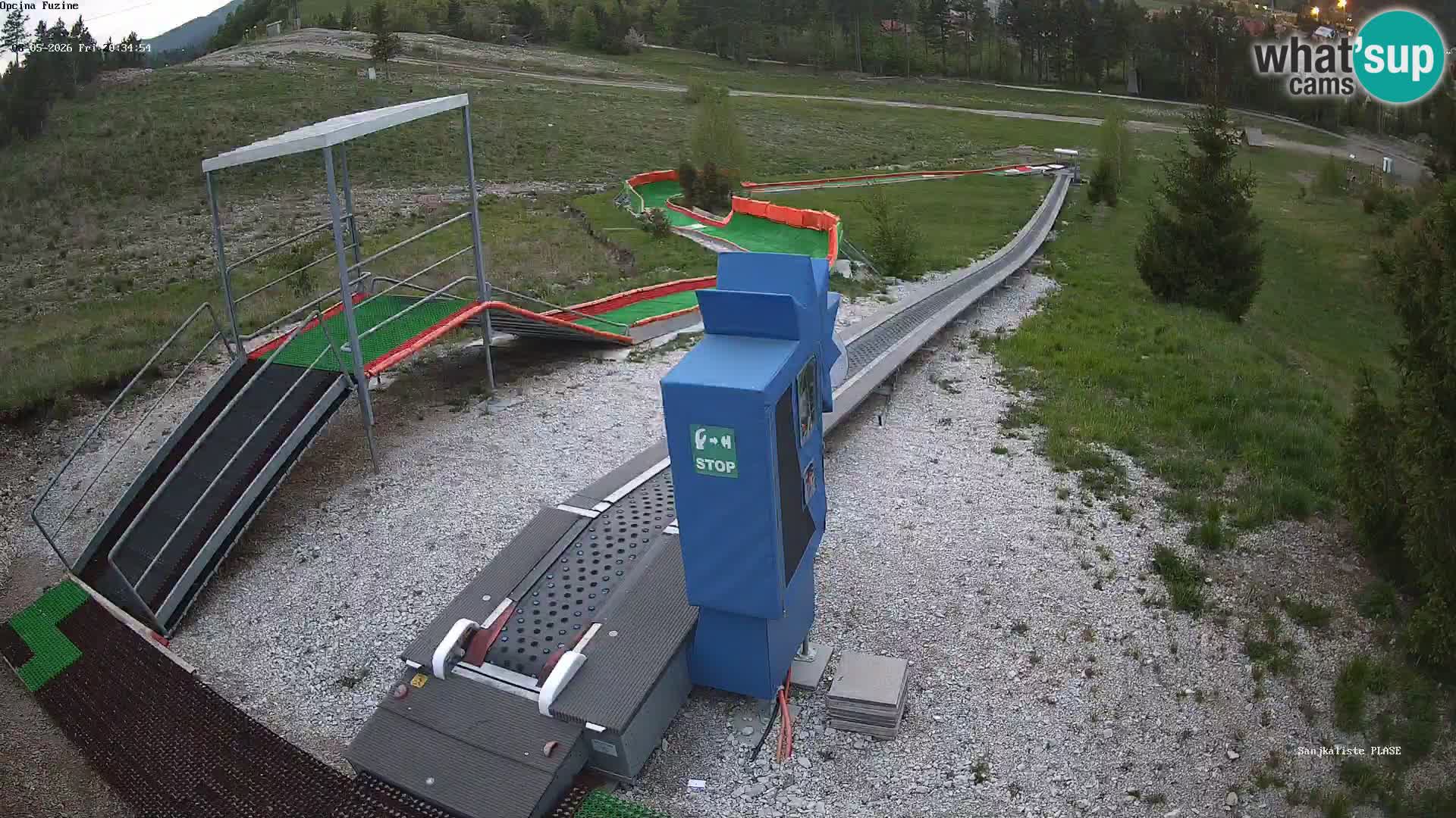 Webcam en direct Piste de luge de Fužine – Croatie