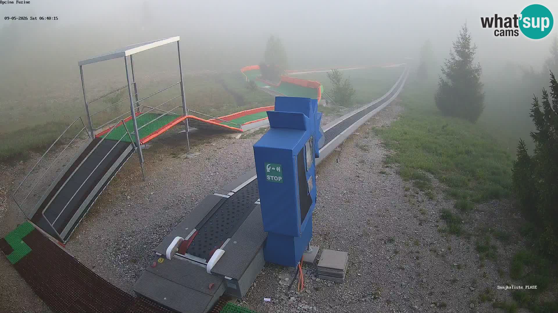 Webcam en direct Piste de luge de Fužine – Croatie