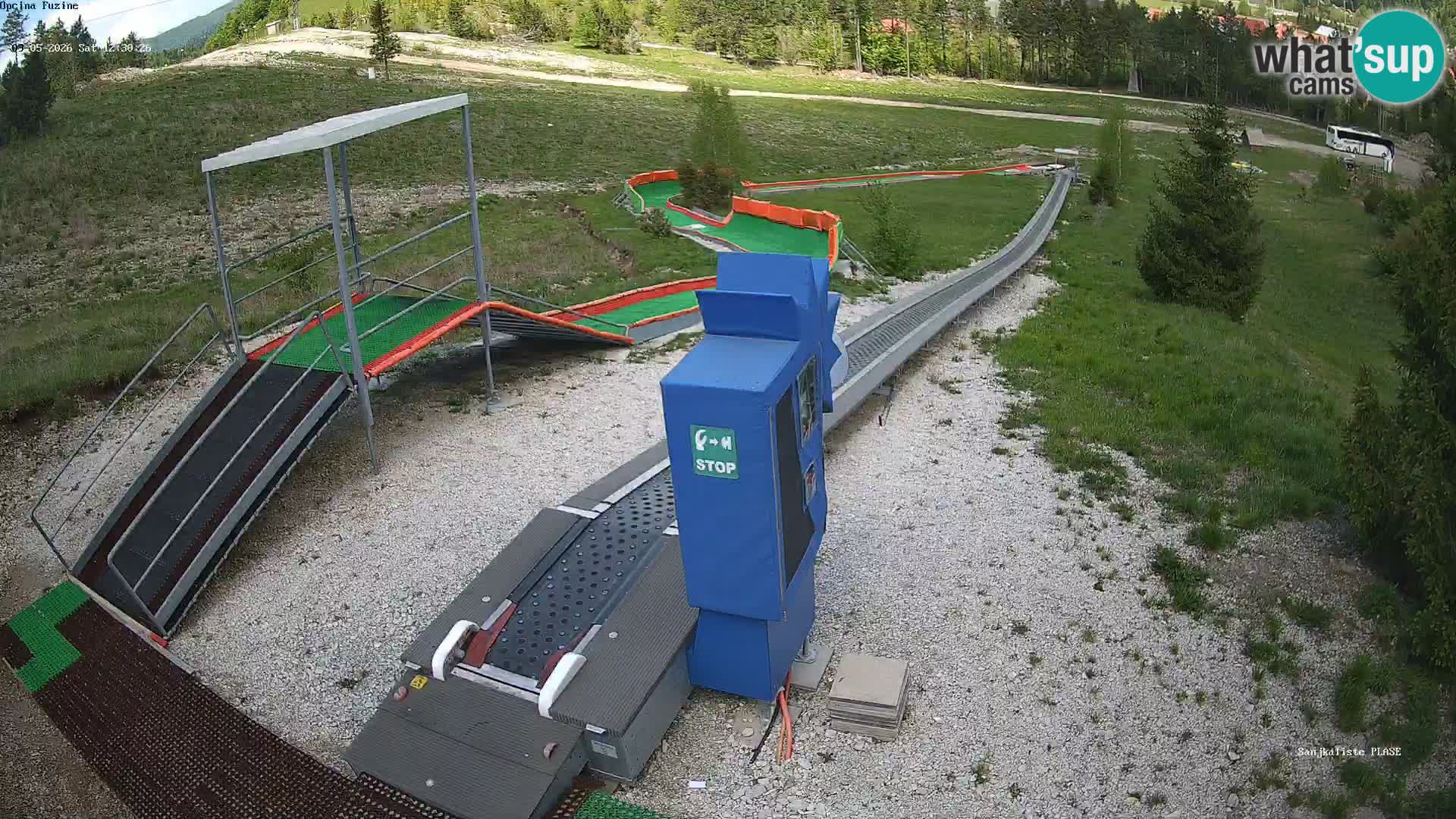 Live webcam Pista da slittino Fužine – Croazia