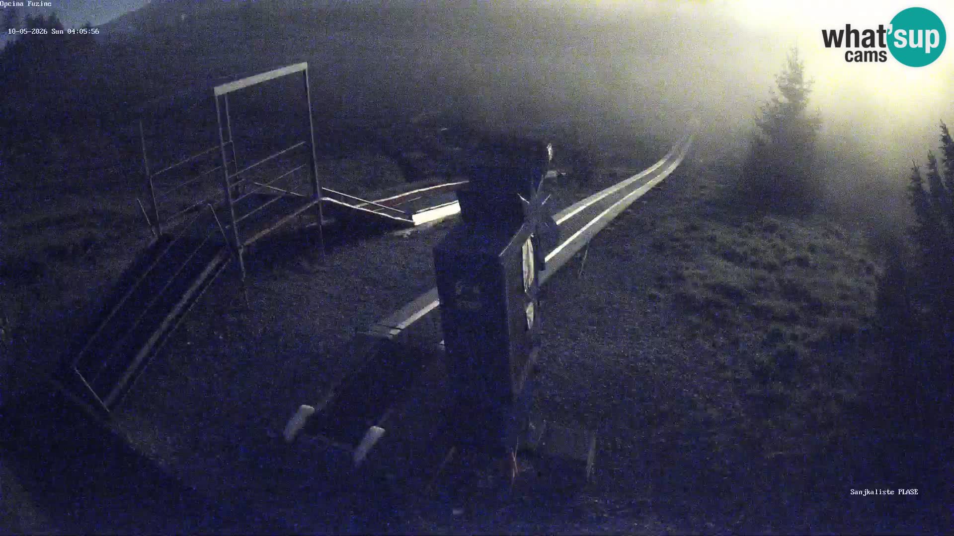 Live webcam Fužine toboggan run – Croatia
