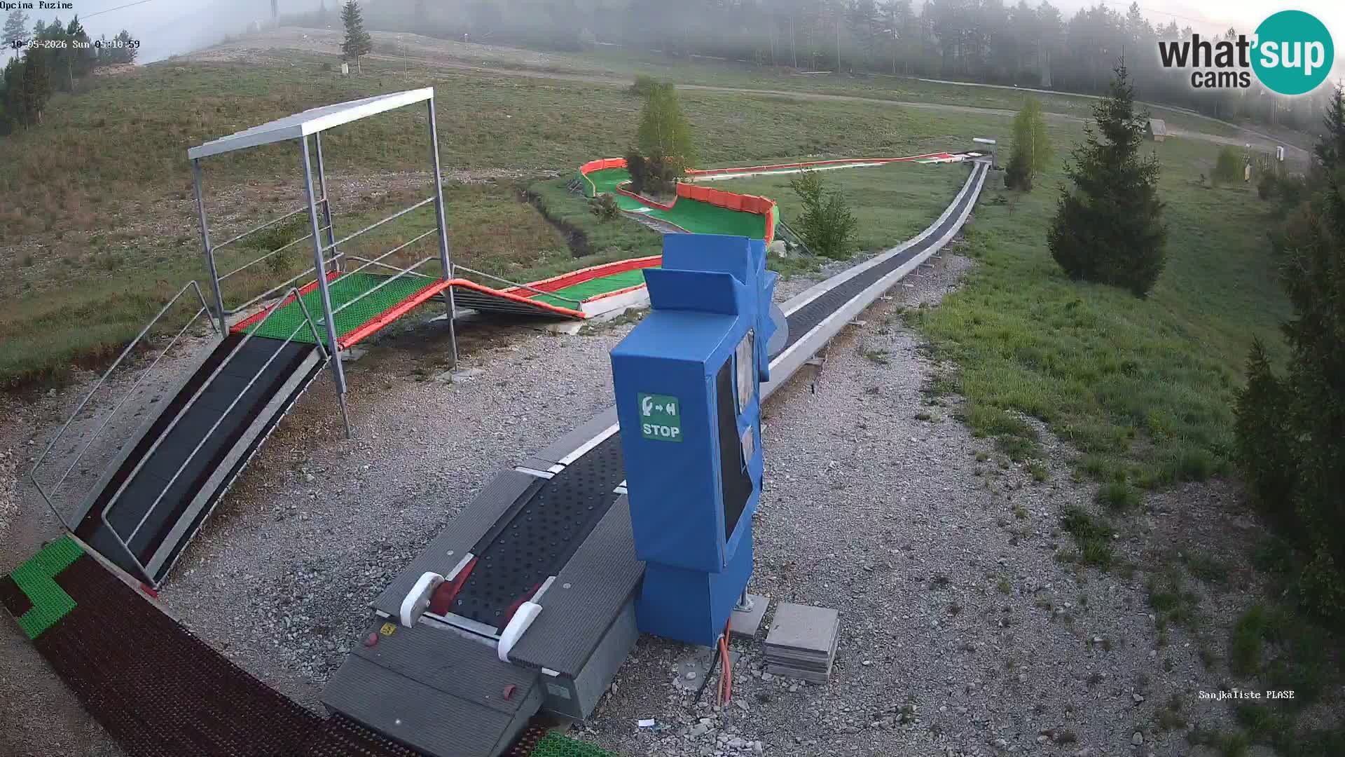 Live webcam Fužine toboggan run – Croatia