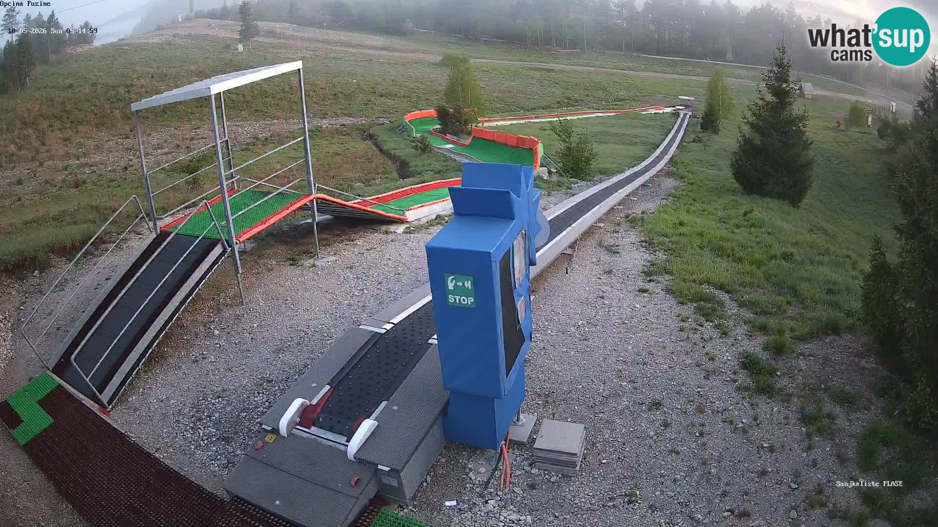 Live webcam Pista da slittino Fužine – Croazia