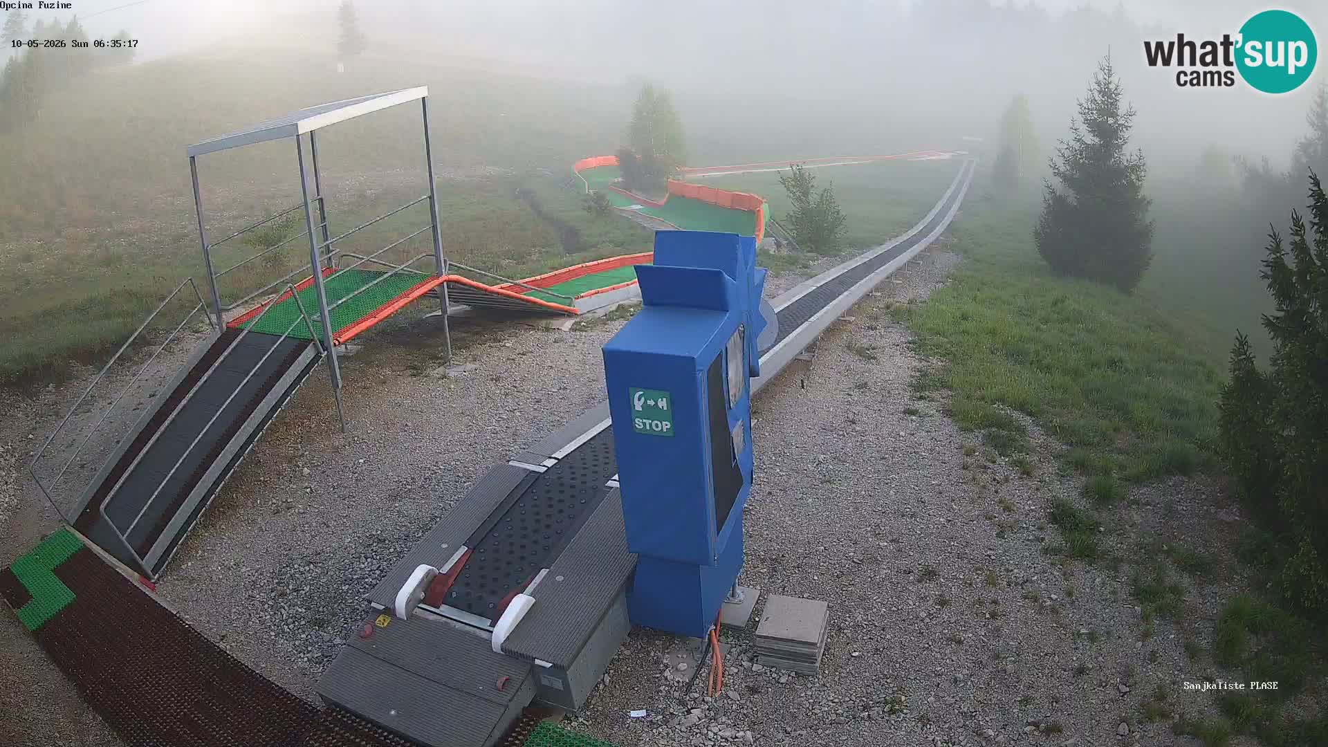 Live webcam Fužine toboggan run – Croatia