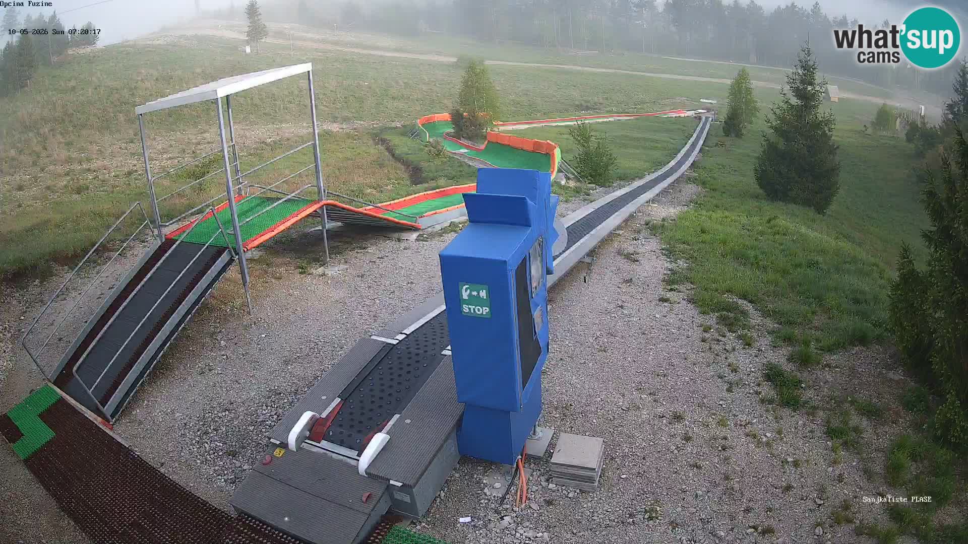Webcam en direct Piste de luge de Fužine – Croatie