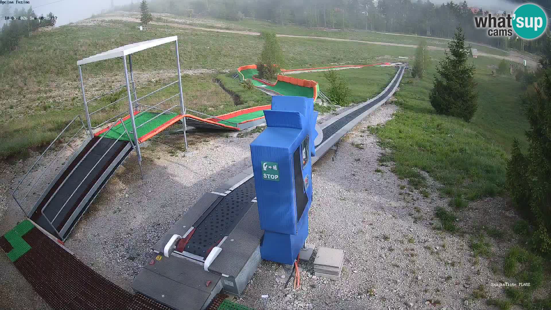 Live webcam Fužine toboggan run – Croatia