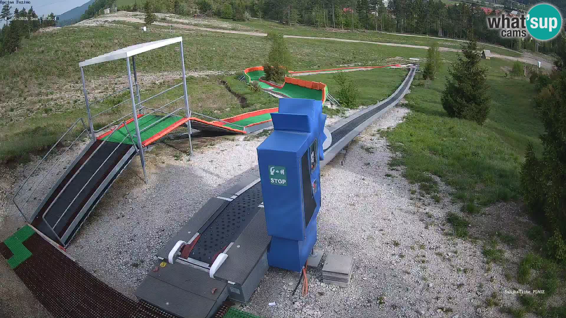 Live webcam Fužine toboggan run – Croatia