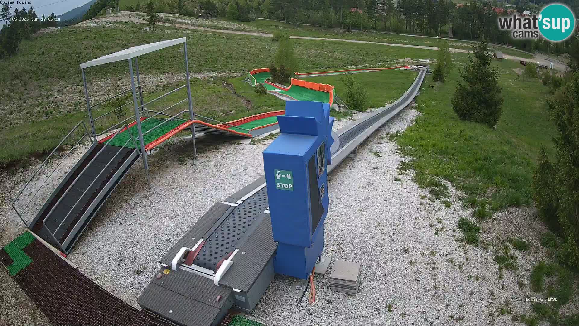 Live webcam Fužine toboggan run – Croatia