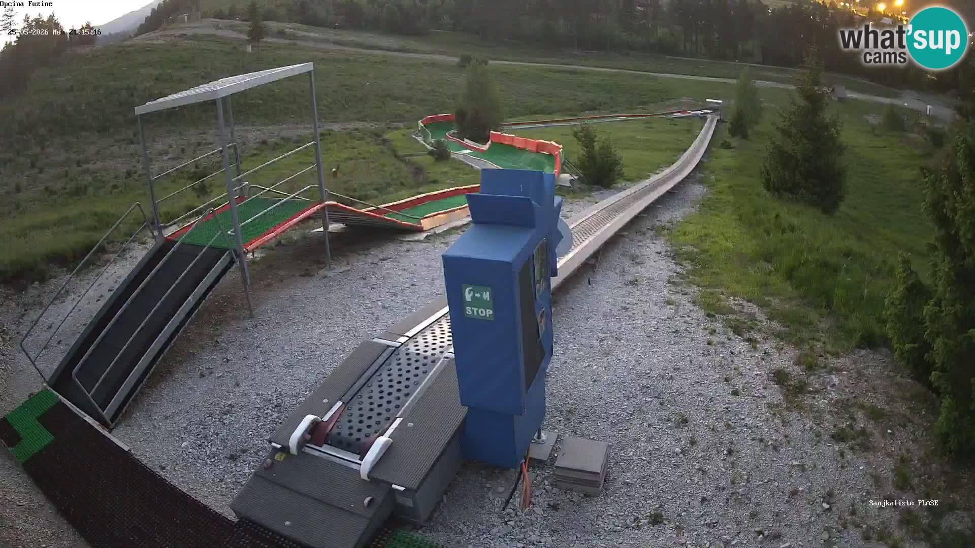 Live webcam Pista da slittino Fužine – Croazia