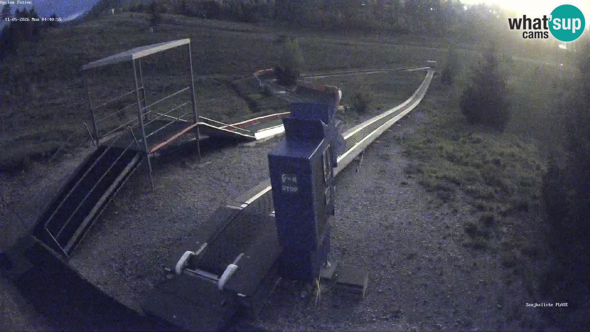 Live webcam Pista da slittino Fužine – Croazia
