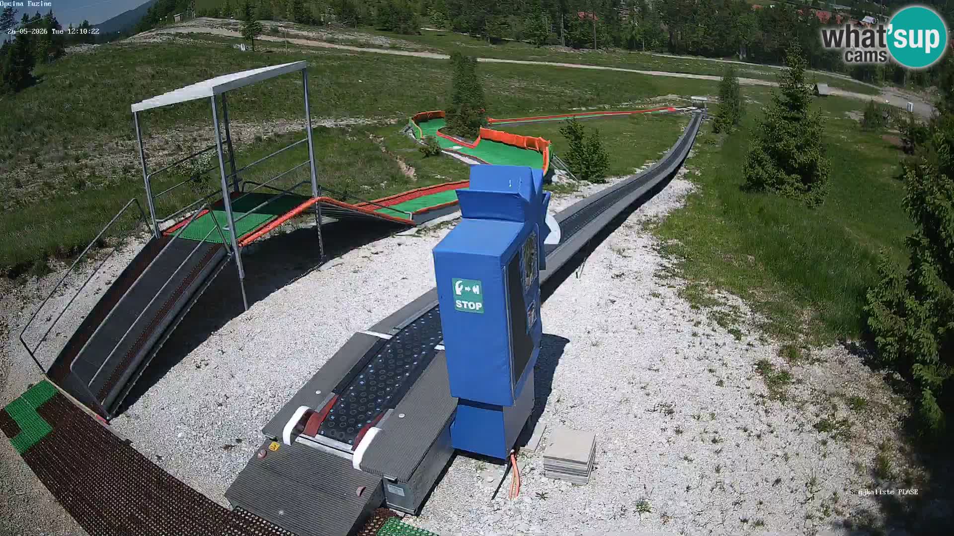 Live webcam Pista da slittino Fužine – Croazia