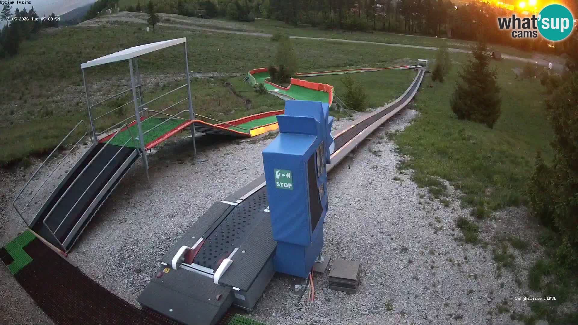 Live webcam Pista da slittino Fužine – Croazia