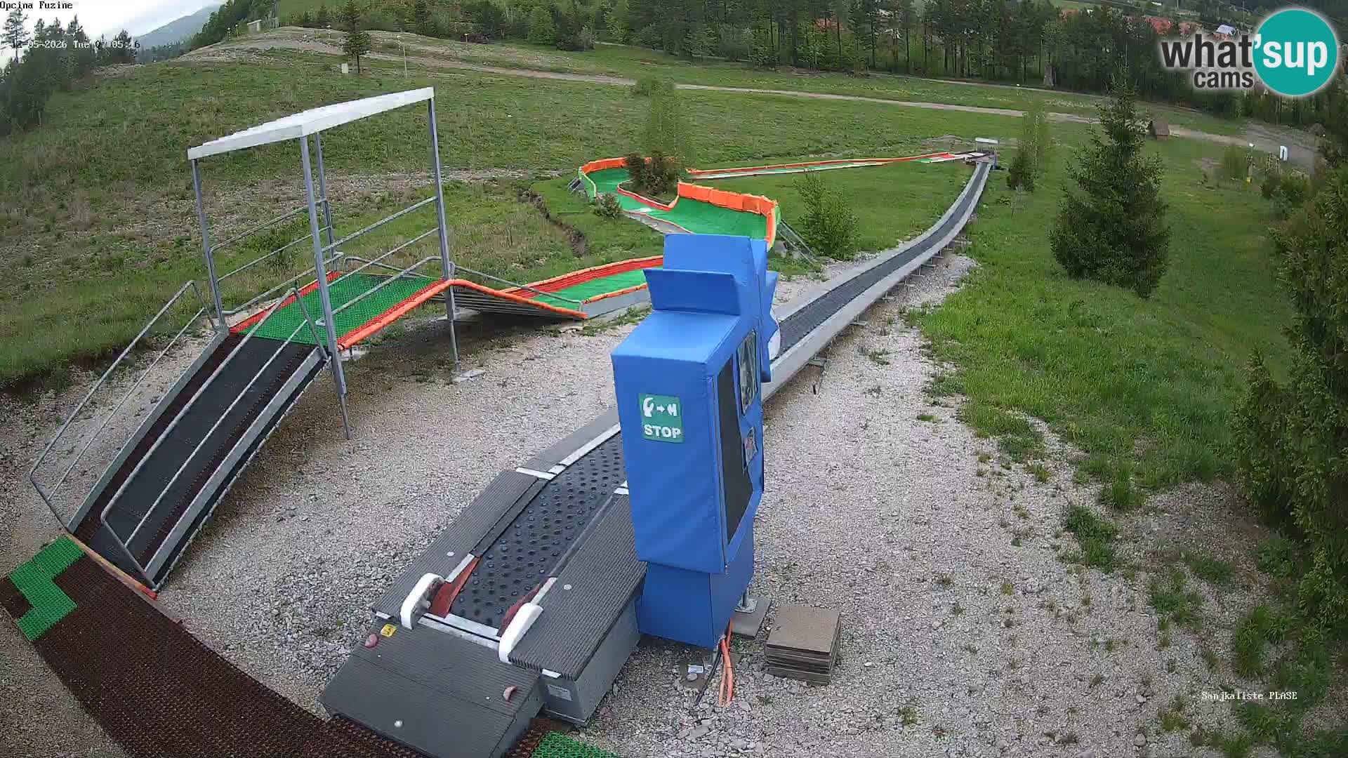Webcam en direct Piste de luge de Fužine – Croatie