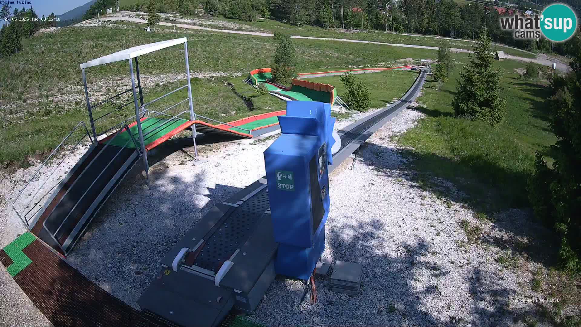 Webcam en direct Piste de luge de Fužine – Croatie