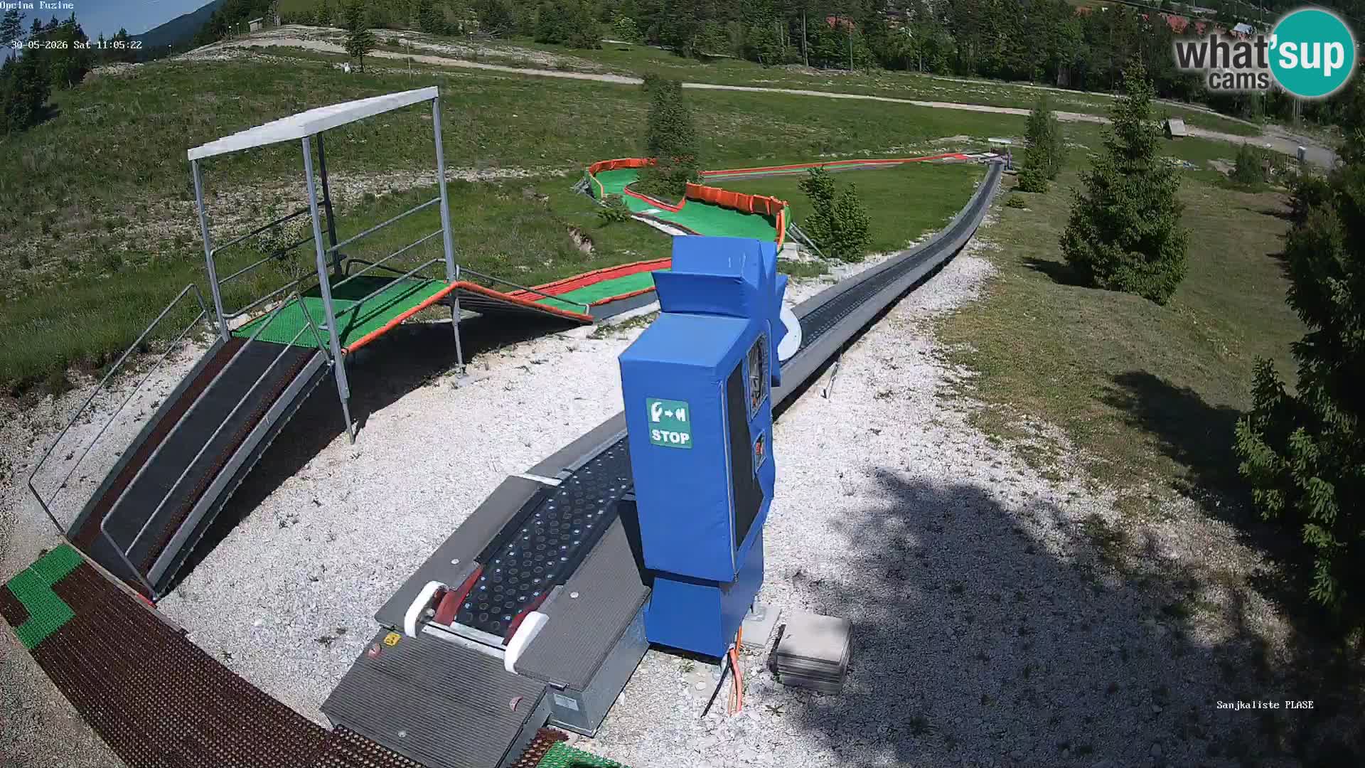 Live webcam Pista da slittino Fužine – Croazia