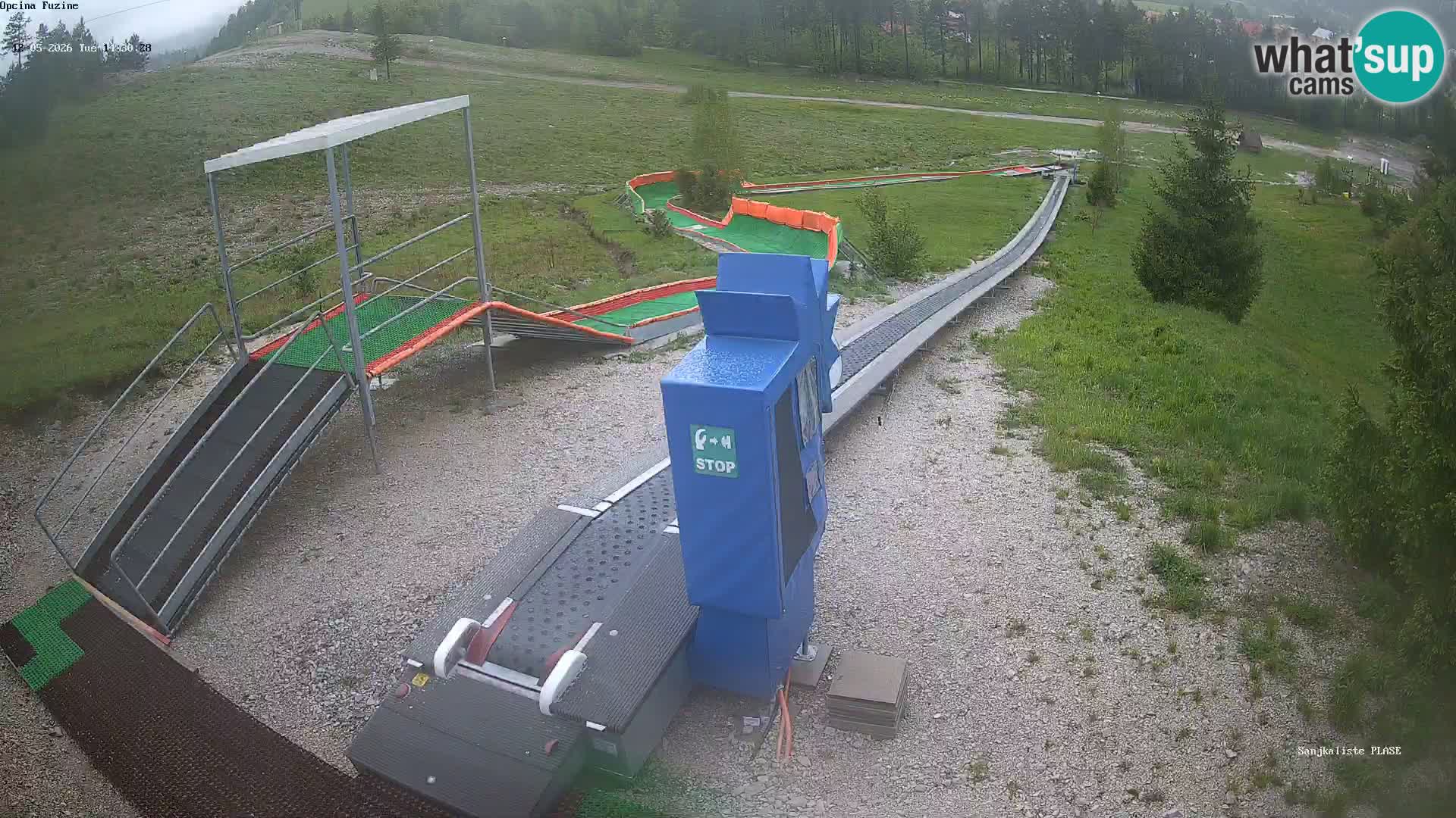 Live webcam Fužine toboggan run – Croatia