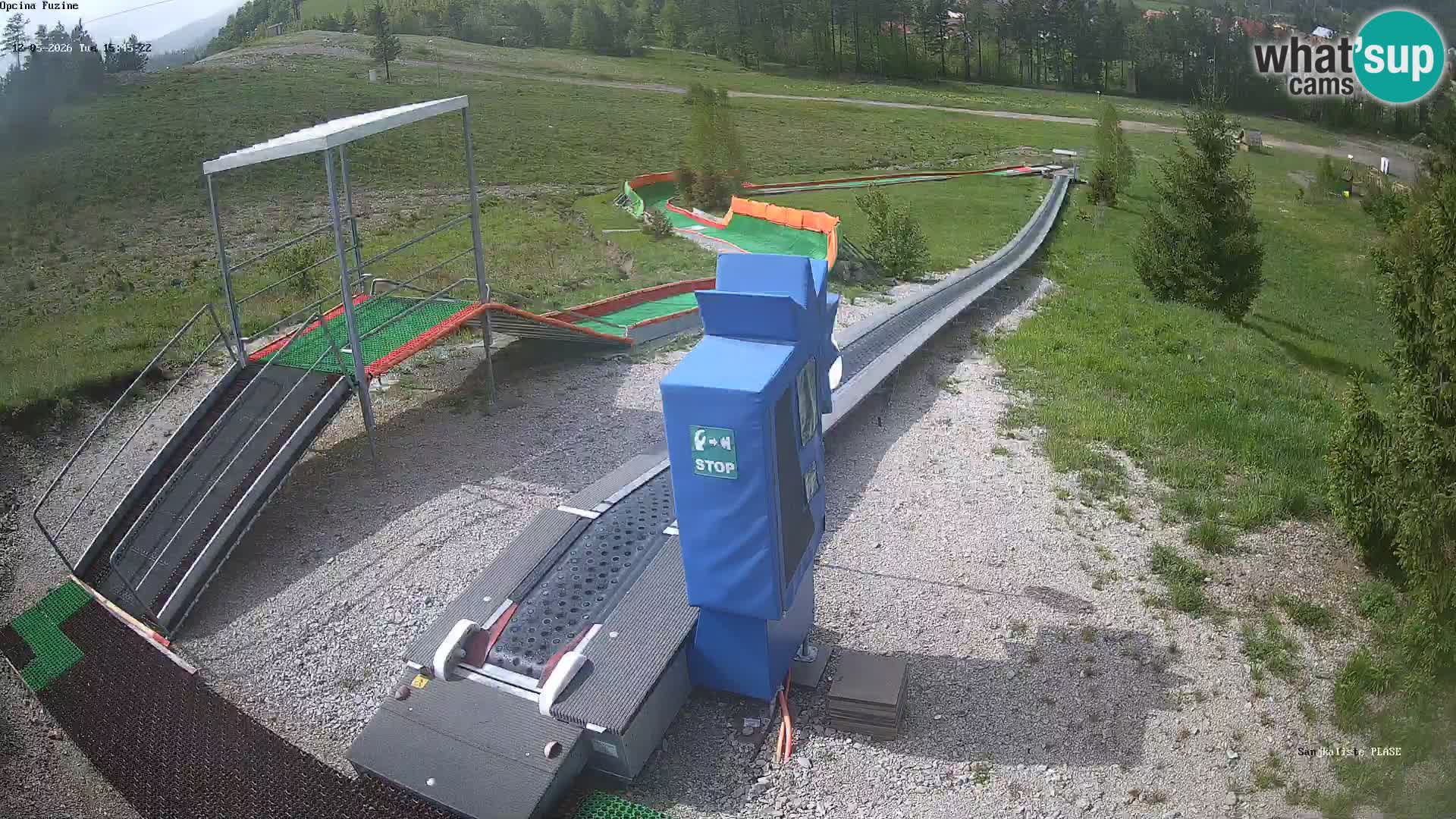 Live webcam Fužine toboggan run – Croatia
