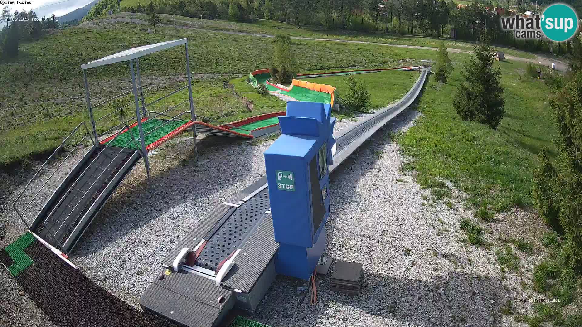 Live webcam Fužine toboggan run – Croatia