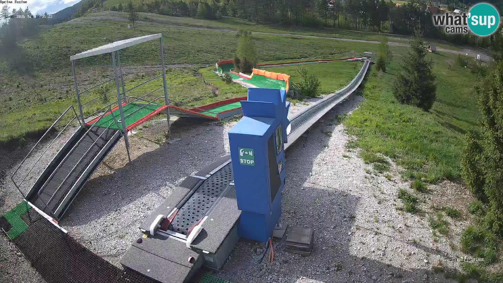 Live webcam Pista da slittino Fužine – Croazia