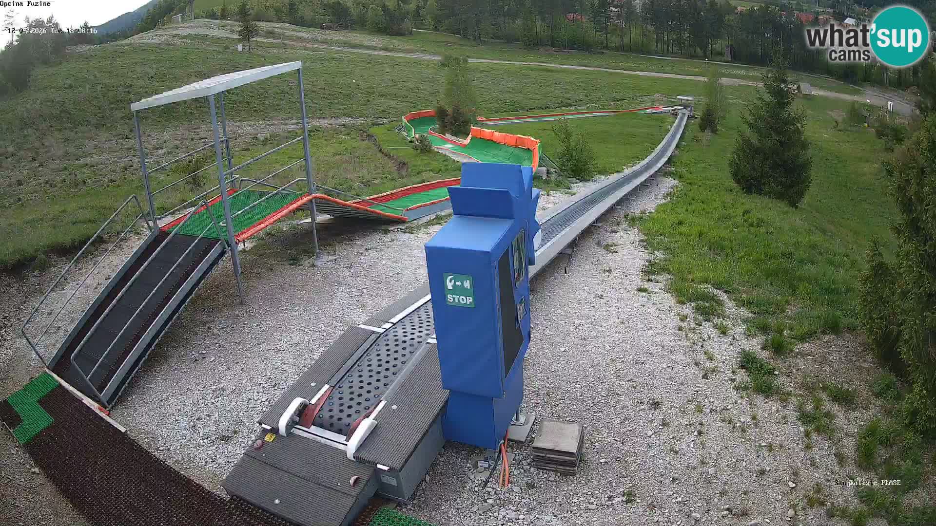 Live webcam Fužine toboggan run – Croatia