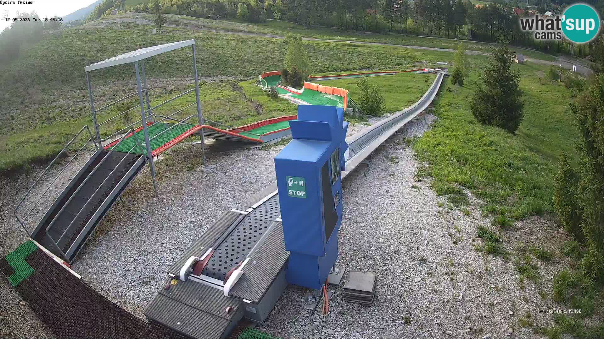 Live webcam Fužine toboggan run – Croatia