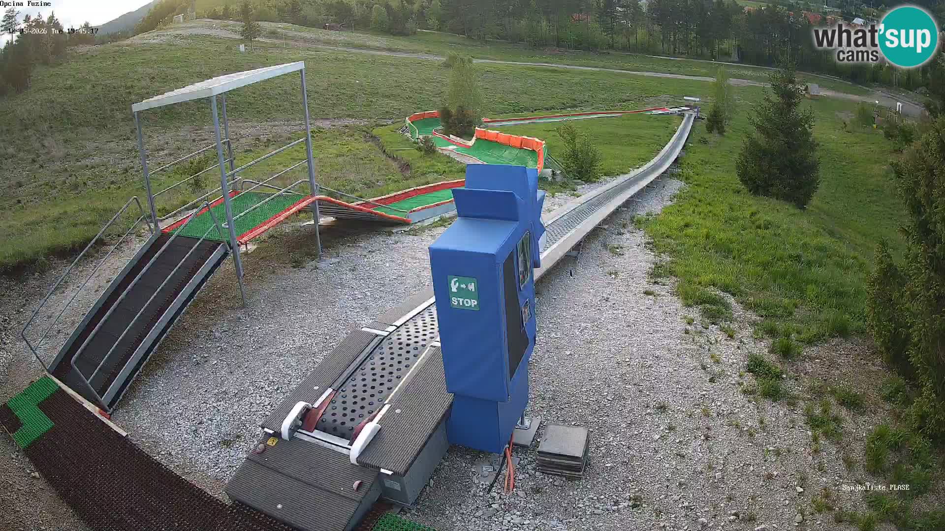 Live webcam Fužine toboggan run – Croatia