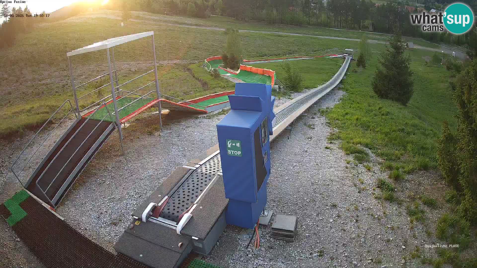 Live webcam Fužine toboggan run – Croatia